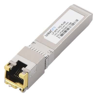 LP-SFP-10G-RJ45 - Transceptor SFP+ / 10 Gbps / RJ45 / 10GBASE-T / Alcance 30 m (98.4 ft) / Hot-Pluggable / Monitoreo DDM
