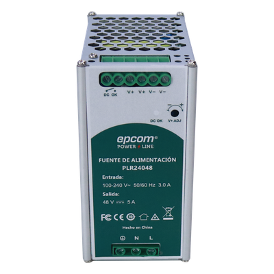 PLR-240-48 - Fuente de alimentación / 48 VCC / 240 W / 5 A / Riel DIN / 100-240 VCA