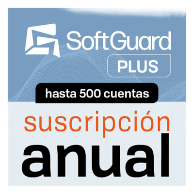 SGPLUS500A - Software de Monitoreo / 500 Cuentas / Arquitectura Física, Virtual o Nube / Video, GPS, CRM y Analítica / Apps Móviles y Web / Licencia Anual