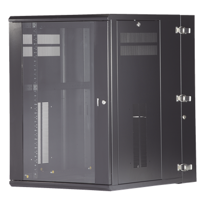 PZWMC1830W - Gabinete de Montaje en Pared / 18 UR / 19in / 762mm (30in) Profundidad / Ventana de Seguridad / Acero