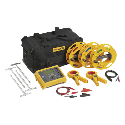 FLUKE-1623-2KIT - Comprobador de Resistencia de Tierra / Medición sin Picas / Métodos 3 y 4 Hilos / Resistividad de Terreno / Pantalla LCD Retroiluminada