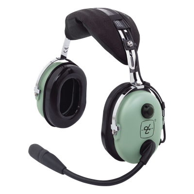 H10-13.4 - Auriculares de Aviación / Atenuación de Ruido Pasivo 23 dB NRR / Micrófono Electret Amplificado M-7A / Diseño Ligero / Compatible Aviación General y Estándares Militares
