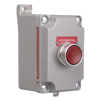 HUB-XCS-2B2 - Estación de Control / Pulsador Momentáneo NC / 10 A / 50-60 Hz / Áreas Clasificadas Clase I y II / Conduit 3/4' / -50 a 40 °C