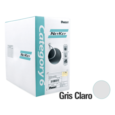 NUC6C04IG-ME - Bobina de Cable UTP / Cat 6 / 24 AWG / 305 m (1000 ft) / 4 Pares / PVC CM / Cobre Sólido