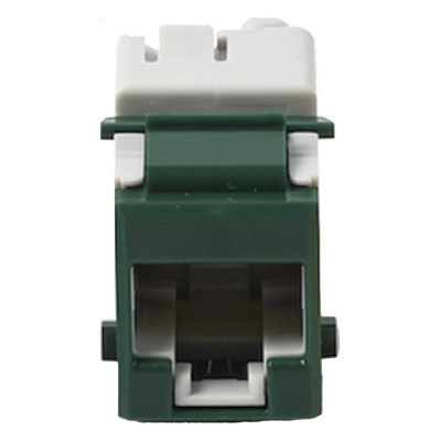 U5-K07NS - Jack Keystone / Cat5e UTP / Impacto T568A/B / Verde / 24 AWG