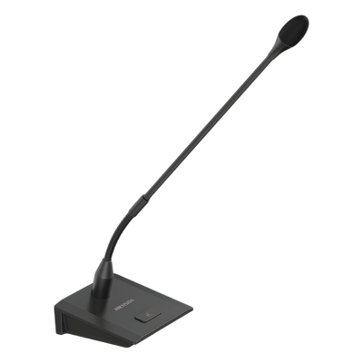 DS-QAE0MG0G1 - Micrófono de Voceo / Cuello Ganso 409 mm / Alimentación 12 V / Phantom 48 V / Respuesta 20 Hz a 20 kHz / LED