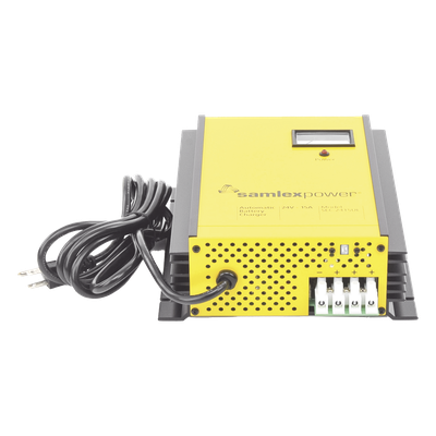 SEC-2415-UL - Cargador de Baterías Industrial / 24 VCC / 15 A / Baterías 100 a 200 Ah / Entrada Dual 120/220 VCA / Operación Automática