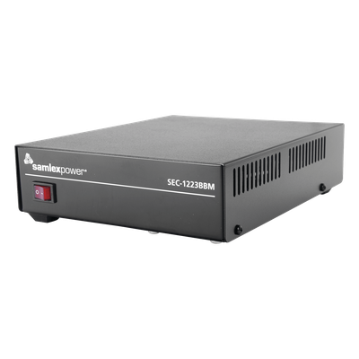 SEC-1223BBM - Fuente de Poder Conmutada / 13.8 VCC / 23 A Continua / 25 A Máxima / Cargador de Baterías Integrado / 120 VCA Entrada
