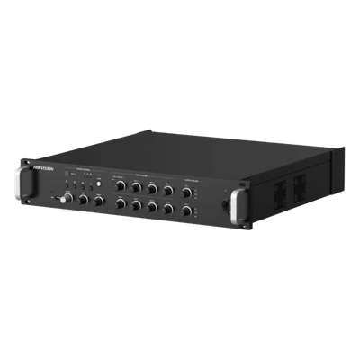 DS-QAZ1A500G1-VB2 - Amplificador de Red / 2 Zonas 250W / Salida 100V/70V / Bluetooth 5.0 / Entrada de Alarma / Control por Software