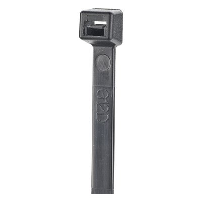 S6-18-C0 - Cincho de Nylon / 160 mm largo x 2.5 mm ancho / Resistente a UV / 80N tensión máxima / -40°C a 85°C / Paquete 100 pz