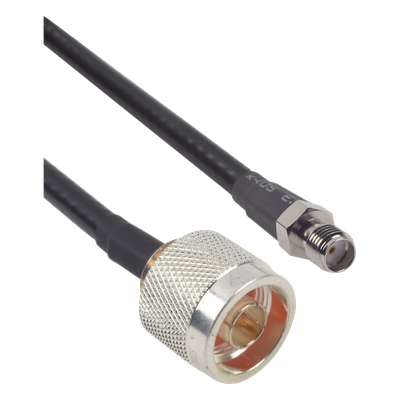 SN-240UF-SMAH-60 - Cable Coaxial LMR-240 / 60 cm (1.97 ft) / Conector N Macho a SMA Hembra / RG-8/U