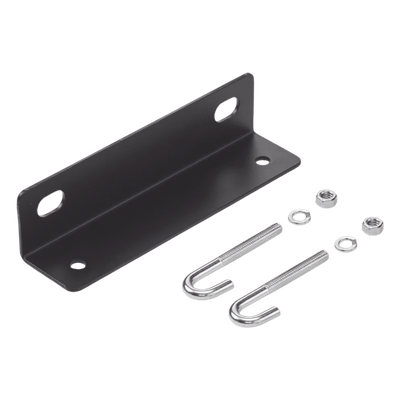 LWASK12BLK - Soporte Final para Escalerilla / 12 in Ancho / Acero Galvanizado 2x2 in Calibre 10 / Recubrimiento Polvo RAL 9005 Negro / 1.9 lb / Kit Montaje Incluido