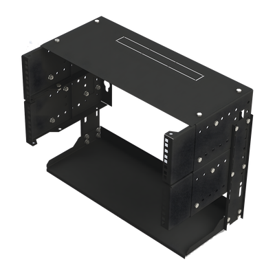 LP-REP-1205-CH - Rack Abierto de Pared / 19 Pulgadas / 5 Unidades de Rack / Profundidad Ajustable 8 a 12 Pulgadas (203.2 a 304.8 mm) / Carga Máxima 36 kg