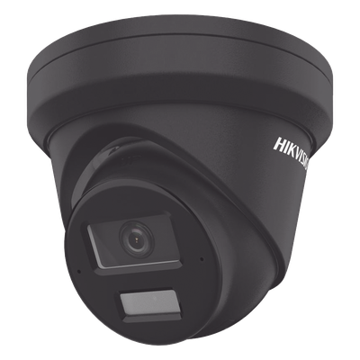 DS-2CD2343G2-LI2U(BLACK) - Cámara Turret IP / 4 Megapixel / Dual Light 30 m (98.4 ft) / WDR 120 dB / AcuSense / IP67 / PoE / MicroSD 512 GB