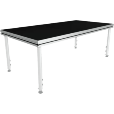 YS4 - Tarima Modular para Escenario / 200 x 100 cm / Estructura de Aluminio / Superficie Antideslizante / 7.8 cm de Altura