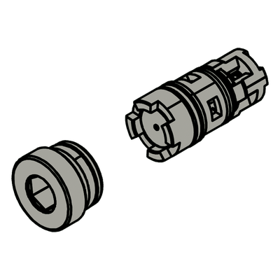 4404095 - Válvula de aspiración / Compatible con actuadores serie 400, 422, 450 / Regulación precisa de flujo de aire / Control ajustable de velocidad de apertura
