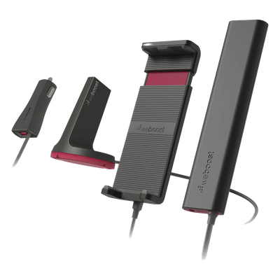 470-135 - Amplificador de Señal Celular para Vehículos / 4G LTE y 3G / Cobertura 32x / Puerto USB 5V/2.1A / Soporte hasta 7.5 Pulgadas / Antena Magnética