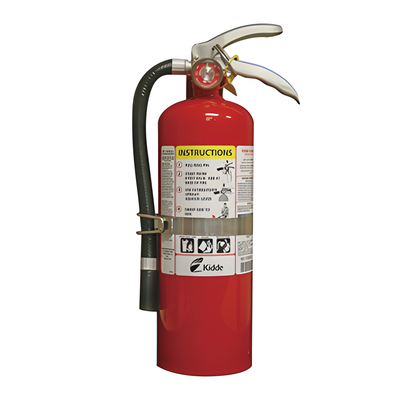 PRO5MPV - Extintor desechable / polvo químico seco multipropósito / UL 3-A,40-B:C / 5.5 lb / soporte metálico incluido / paquete de 6