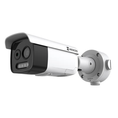 HM-TD2628-3/G1/T3A - Cámara Bala IP Bi-Espectral / Térmica 256x192 / Óptica 5 MP / Detección de Incendios y Humos / Medición de Temperatura ±8°C / IR 30 m (98.4 ft) / PoE+ / IP67/IK10