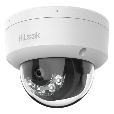 IPC-D120HA-LUC - DOMO IP DE 2 MEGAPIXEL (1080P) / LENTE 2.8 MM / 20 MTS IR + 15 MTS LUZ BLANCA / MICROFONO INTEGRADO / ACUSENSE LITE / USO EN INTERIOR / POE / DWDR / H.265+ / ONVIF