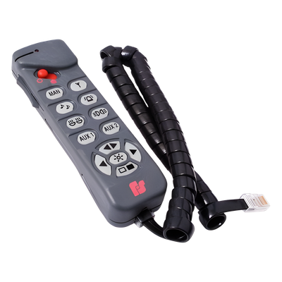 821-6103-MX - Control remoto / Botonera BCT500 / Microprocesador / RS-485 / 10 salidas relé 10A / 12V ±20% / -20°C a +60°C / 5.9 x 1.7 x 1.4 in (BCT500) / 2.4 x 5.5 x 7.5 in (GEP500)