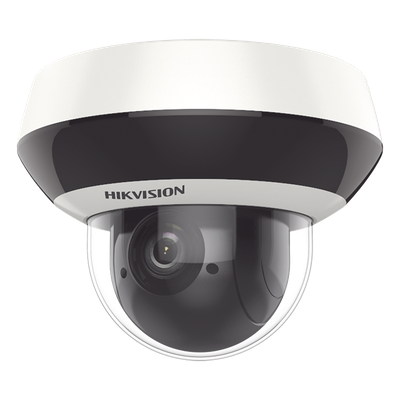 DS-2DE2A404IW-DE3(C0)(S6)(C) - Mini Domo PTZ IP 4 Megapixel / 4X Zoom / H.265+ / 20 mts IR EXIR / WDR / PoE / IK10 /Exterior IP66 / DarkFighter / Micrófono Integrado / Micro SD