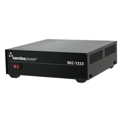 SEC-1223 - Fuente de Poder Conmutada / 13.8 VCC / 23 A Continuos / 25 A Máximo / Entrada 120/240 VCA / Diseño Compacto