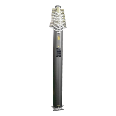 TELE-MAST-N12 - Mástil Telescópico Neumático / 12 m (39.4 ft) / Aluminio 6063 / Carga 15 kg / Viento 80 km/h / IP65