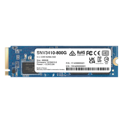 SNV3410-400G - Synology SNV3410 400 GB M.2 PCI Express 3.0 NVMe, 3000 MB/s, SNV3410-400G