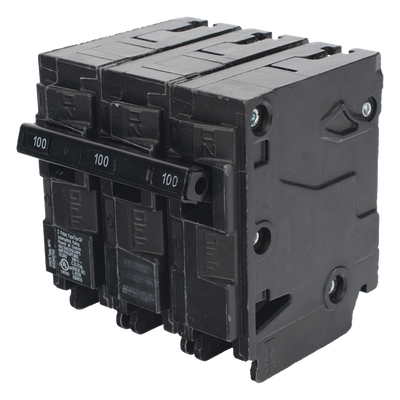 Q3100 - Interruptor Automático Enchufable / 3 Polos / 100 A / 240 VCA / 10 kAIC / UL 489 / 3" x 2" x 3" (7.6 x 5.1 x 7.6 cm)
