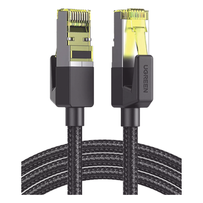 80421 - Cable Ethernet / Cat7 / F/FTP / 10 Gbps / 600 MHz / 1 m (3.28 ft) / Malla Nylon