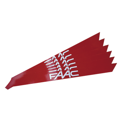 490117 - Banda Reflectante / PVC Reflectante Rojo / 150 mm Ancho / 3 mm Espesor / Alta Reflectividad / Compatible B680H