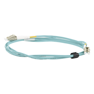 FJ2-LCLC5L-02AQ - Jumper de Fibra Óptica / Multimodo 50/125 OM3 / LC-LC Duplex / OFNR / Aqua / 2 m (6.56 ft)