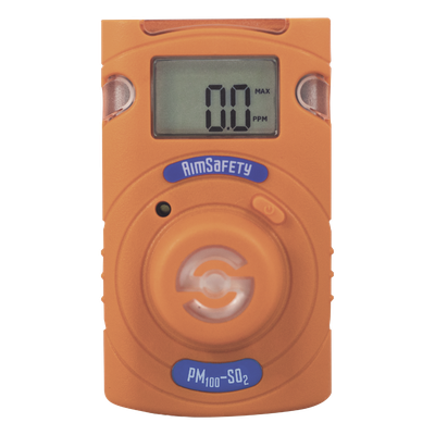 PM100-SO2 - Monitor de Gas Personal / SO₂ / Sensor Electroquímico / Alarma Triple / Pantalla LCD / Diseño Industrial