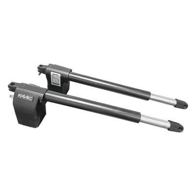 105632447 - Kit de Operadores Abatibles FAAC 412 Para Puertas de 3 Metros y hasta 300 KG / Operadores no Reversibles y Con llave de Desbloqueo Manual