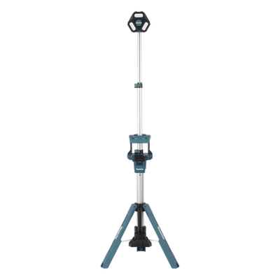 DML-814 - Lámpara de Torre Inalámbrica / 3000 Lúmenes / 3 Cabezales Multidireccionales / Altura 2.2 m (7.2 ft) / IP55 / Batería 18V