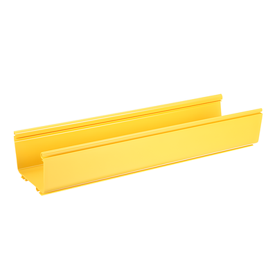 FR6X4YL10 - Canaleta para Cableado Estructurado / PVC Rígido / 6x4 Pulgadas / 3 m (9.8 ft) de Largo / Capacidad 3819 Cables / Color Amarillo