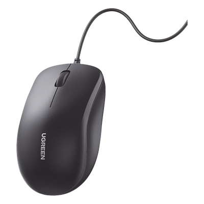 90789 - Mouse Óptico USB / 1200 DPI / Cable 1.5 m (4.9 ft) / 3 Botones / Diseño Ergonómico / Silencioso / Multiplataforma