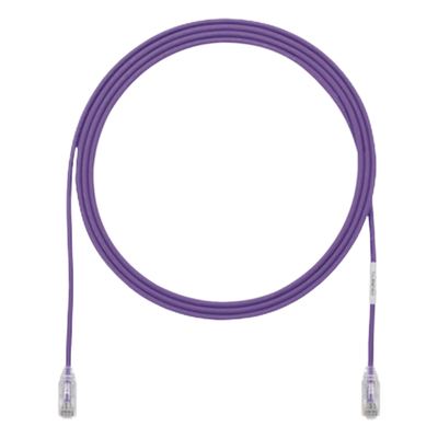 UTP28SP3VL - Cable de Parcheo UTP Cat6 / 28AWG Diámetro Reducido / 3.8 mm / 0.91 m (3 Pies) / Violeta / 250 MHz / PoE++