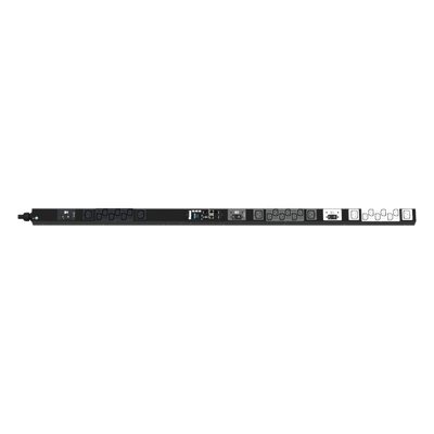 P24D01G - PDU Monitoreable / 24 Salidas (18 C13 + 6 C19) / Entrada NEMA L21-30P / 208 Vca / 30 A / Monitoreo de Energía y Ambiente / Pantalla OLED / Vertical