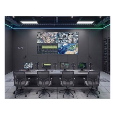DS-VW2X20B55 - Kit Videowall 2x2 / 4 Pantallas 55" Full HD / Decodificador 16CH 4K / Base de Piso / Hikvision