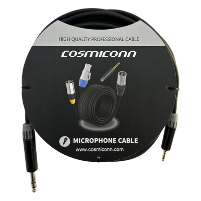 CMC220AS-TP-PS-5-BG1 - Cable de audio / 6.35mm a 3.5mm / Conectores dorados / 5m / 16.4 pies