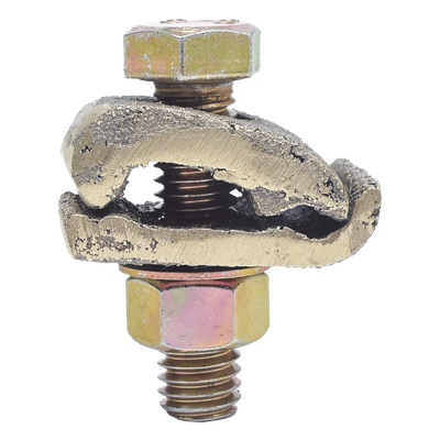 LP-CU-2/0 - Conector Cable a Superficie Plana / Bronce 100% / Calibre 4-2/0 AWG / Sin Soldadura Exotérmica / 2.5x3.5 cm (1x1.4 in)