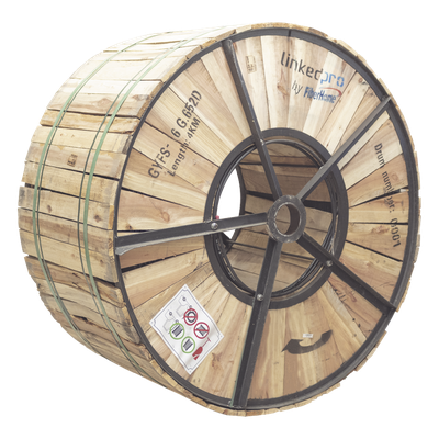 GYFS-06C/4KM - Cable de Fibra Óptica Monomodo / 6 Hilos G.652D / Armado Acero / 4 km / Exterior Subterráneo / 10.5 mm / -20°C a +65°C
