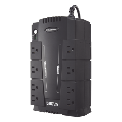 CP550SLG - UPS de 550 VA/330 W, Topología Standby, Entrada 120 Vca NEMA 5-15P, Tipo Gabinete Compacto, Con 8 Tomas NEMA 5-15R