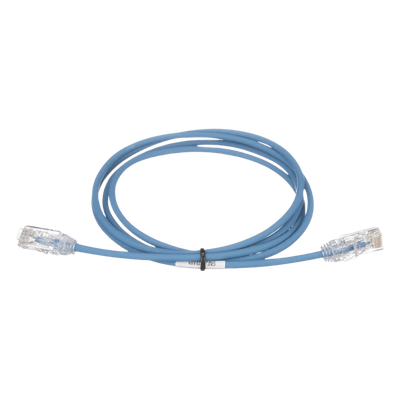 UTP28SP24BU - Cable de Parcheo Cat6 / UTP 28AWG / Diámetro Reducido 3.8mm / 24 Pies (7.32m) / LSZH-CM / Azul