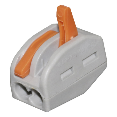 CON-1003 - Conector de Presión / 1 Entrada 1 Salida / 12AWG-28AWG / 250V 32A / -20°C a 70°C / 0.47 x 0.83 x 0.59 in
