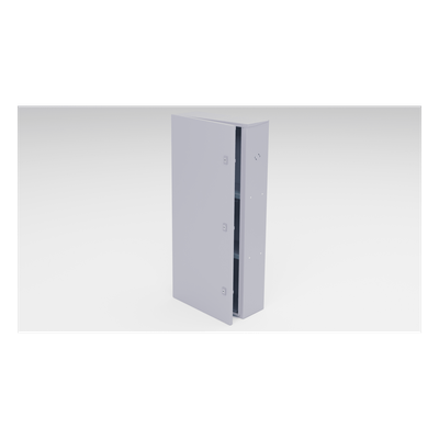 GBP03 - Gabinete Exterior / Acero Galvanizado / 3 Baterías / Montaje en Poste / 1050x208x505 mm / 16.14 kg / IP para Energía Solar