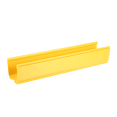 FR4X4YL10 - Canaleta de Enrutamiento de Fibra Óptica / 4x4 pulgadas / PVC Rígido UL 94V-0 / 3 m (9.8 ft) de Largo / Radio de Curvatura 2' / Color Amarillo