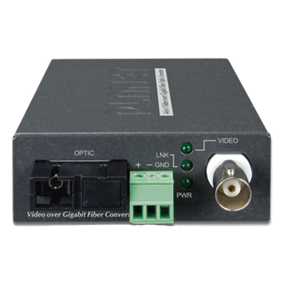 VF-106G-KIT - Kit Convertidor de Medios Video sobre Fibra / WDM-SC Monomodo / 20 km / AHD-TVI-CVI-CVBS / RS485 / 65,616 ft
